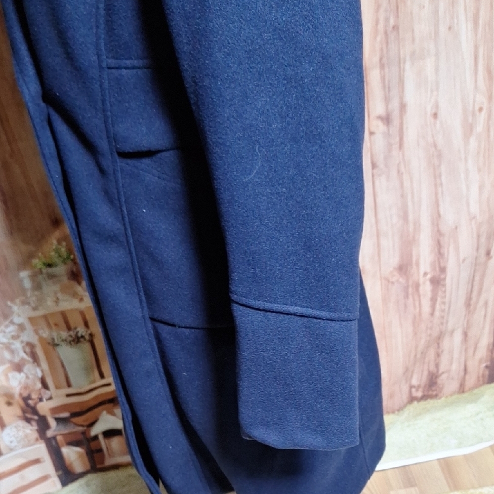 Navy Double-Breasted Coat - Picture 3 of 11
